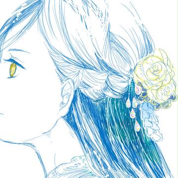 虹色魔石の簪