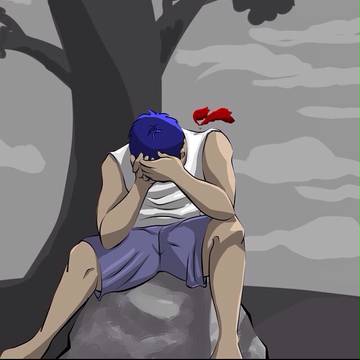 Kagami comforting Aomine