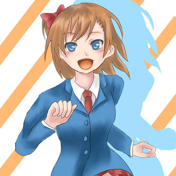 動きある感じで(半分模写)