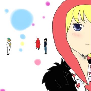 ローとコラさんで、ほっぺすりすり。