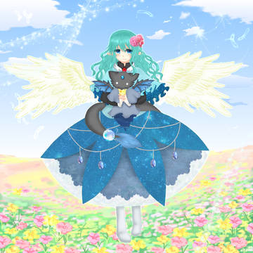 英雄クロニクルの贈り物絵+TOP画ユリサ(フィンちゃん)