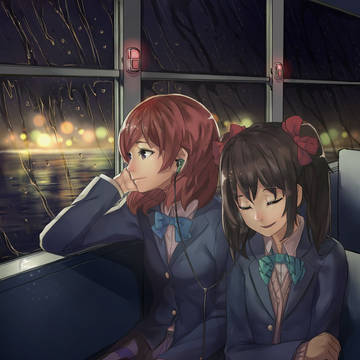 Raining outside the window