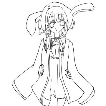 ゆかりさんぬりえ