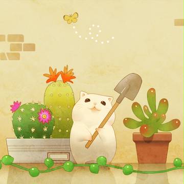 ハムとさぼてん