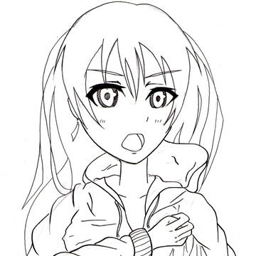 ラブライブ！海末ちゃん　線画