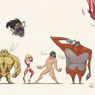 Attack on Titan: main titans