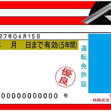 ドライブの免許証
