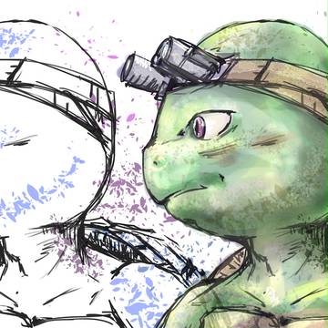 らくがき(亀)