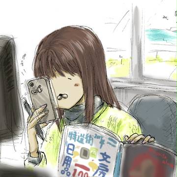 （´∞`）ﾅｶﾉﾋﾄ自画像
