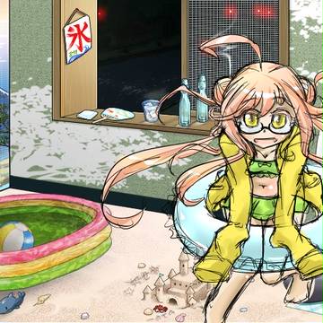 駆逐艦 巻雲　夏季限定水着グラ（捏造）