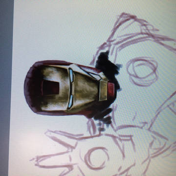 アイアンマン 描きかけ