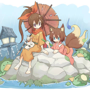 河童が集まってくるよ