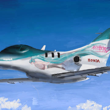 初音ミクHondaJet