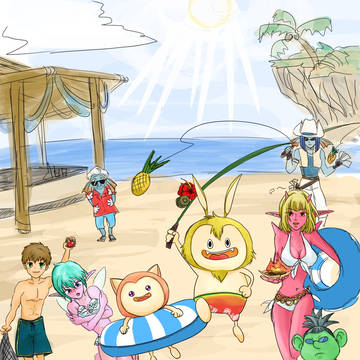 夏だ!水着だ!キュララナビーチ!