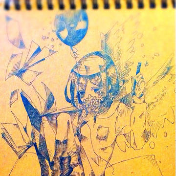 表紙に落書き*.°