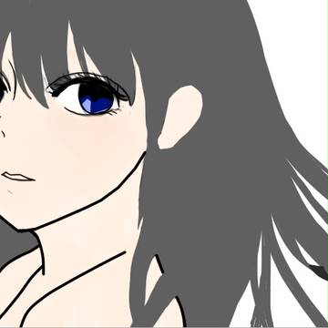 黒髪シンプル