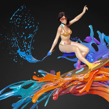 Art Surfer Zbrush sculpt