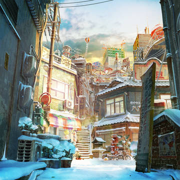 Old town(snow)