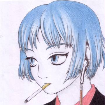 女の子は髪が短い