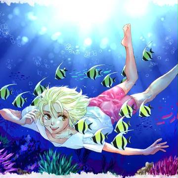 海の中