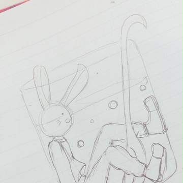 花とうさぎ読んで