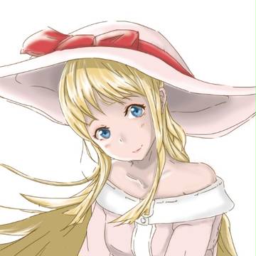色染めの勉強中　女の子