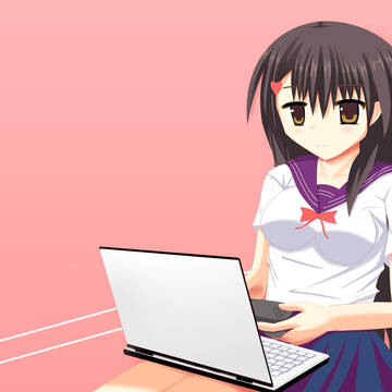 ゲームしてる女の子