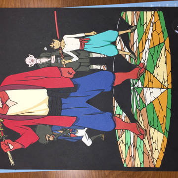 切り絵 バケモノの子