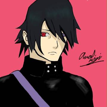 うちはサスケ描いてみた