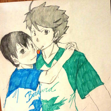 【HQ!!】。。及影。。暑いけど、くっつきたい。