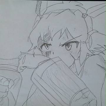シンフォギアより立花響模写