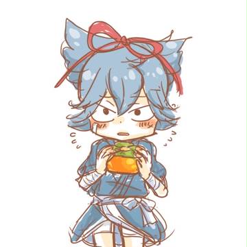 小夜ちゃんが柿を持ってきました