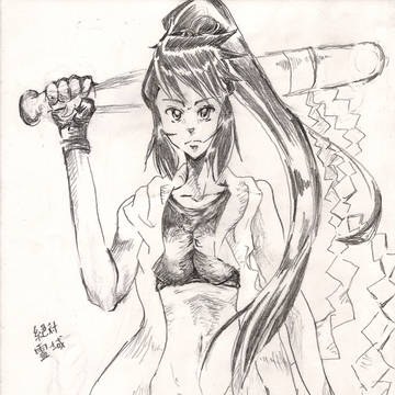 鉛筆やっつけ落書き