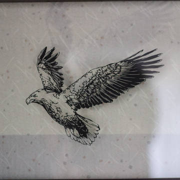 【切り絵】　オジロワシ