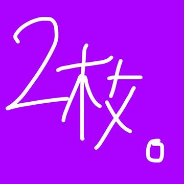 二枚だけ。