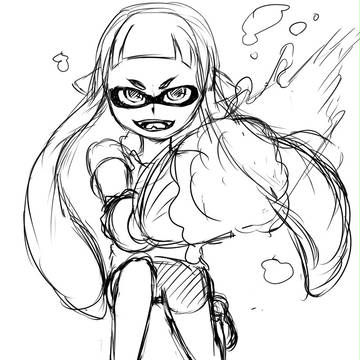イカの下書き