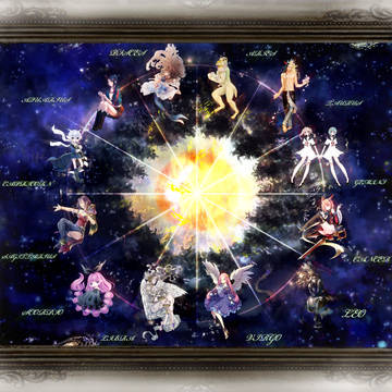 黄道十二星座擬人化企画集合絵