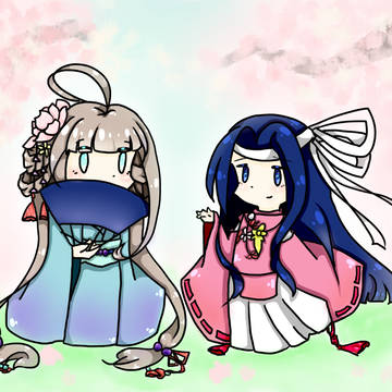 うちの審神者と友達の家の審神者^^