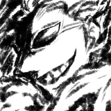 水墨画風一発書き