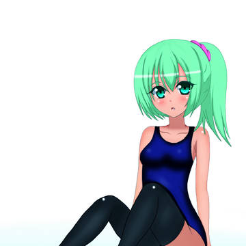 スク水＋ニーソ