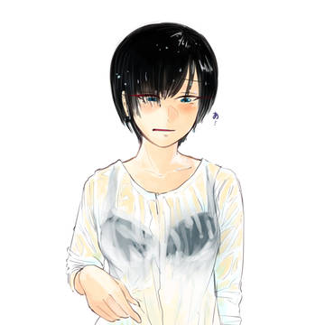 雨に打たれる