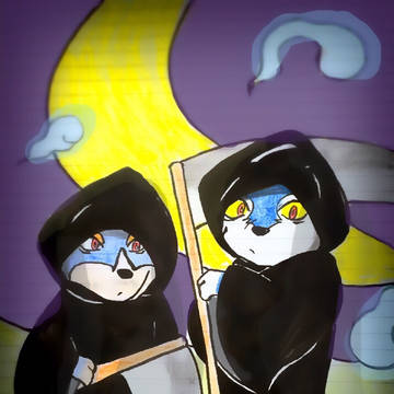 2人で死神コス