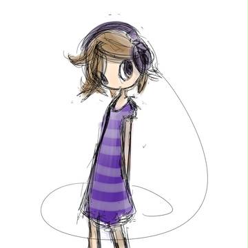 cutie stripe doodle
