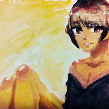アクリルで菊さん