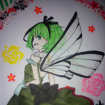 オオスカシバ擬人化(似てない）
