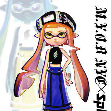 イカちゃんに好きなブランドの服着せただけ