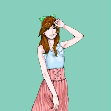 清楚で艶やか系女子