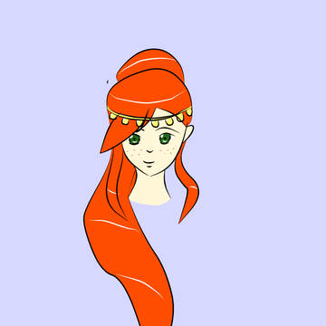 Alara Hair Drawing