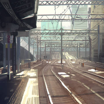 中央線神田駅線路