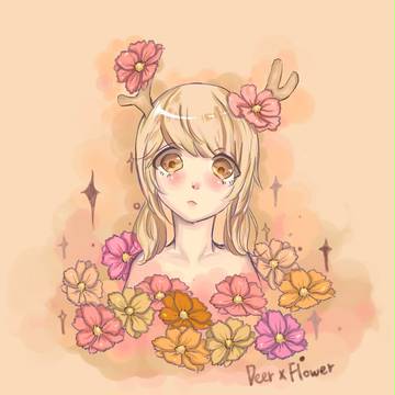Deer x Flower